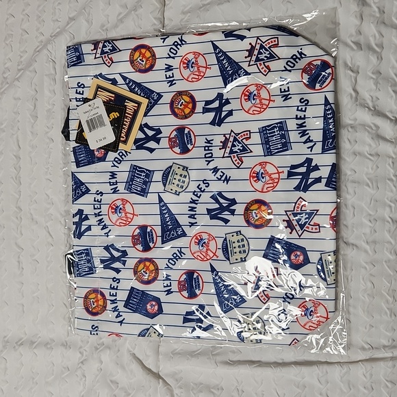 New York Yankees MLB Loudmouth Cooperstown Collection NY Retro Tote Bag NWT - Picture 2 of 16